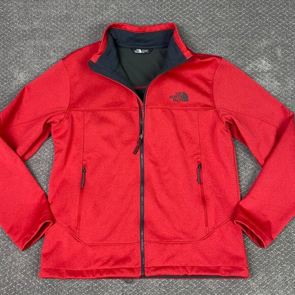 The North Face Apex Canyonwall Soft Shell Jacket Men's Medium Red Windwall - Picture 8 of 13